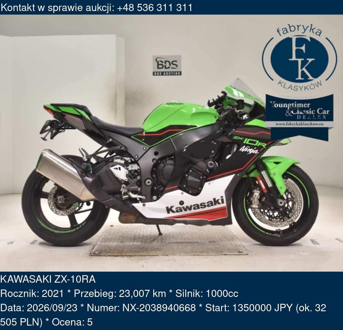 KAWASAKI ZX-10RA 2021 - zdjęcie 2