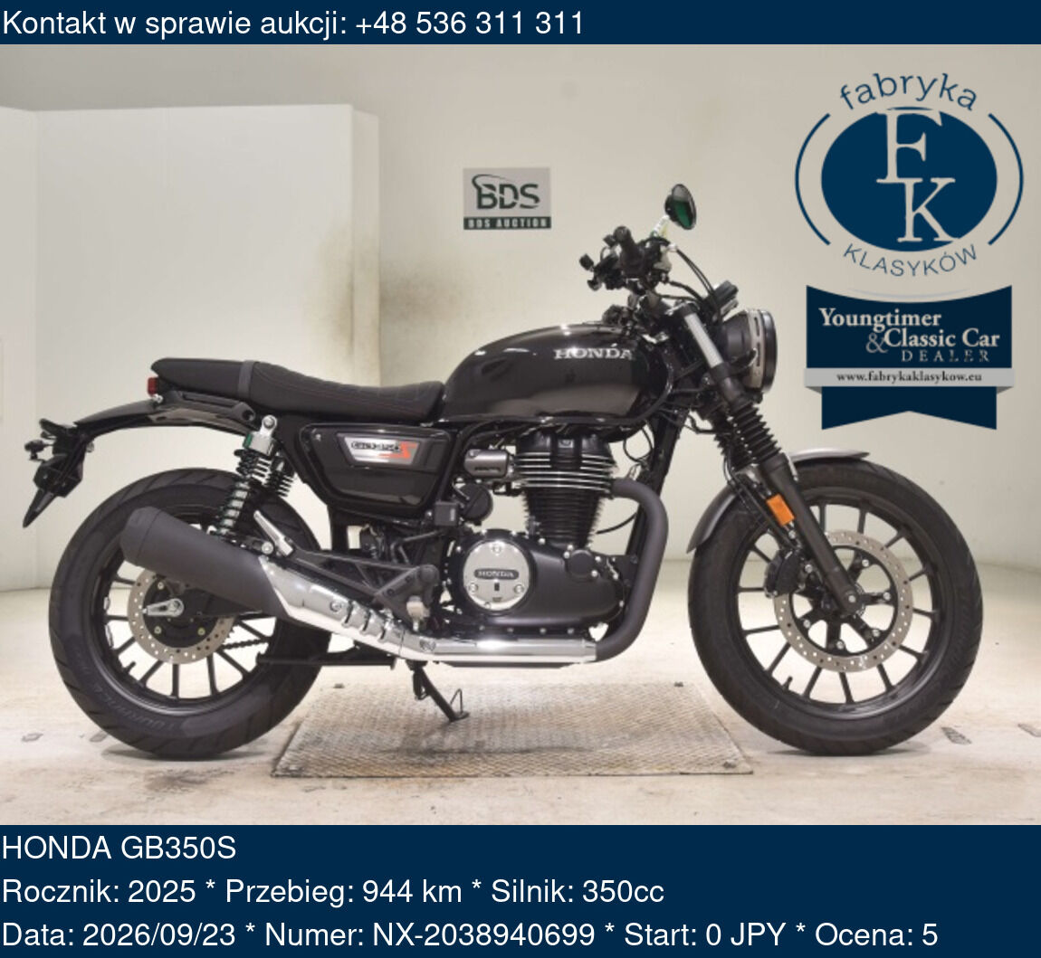 HONDA GB350S 2025 - zdjęcie 2