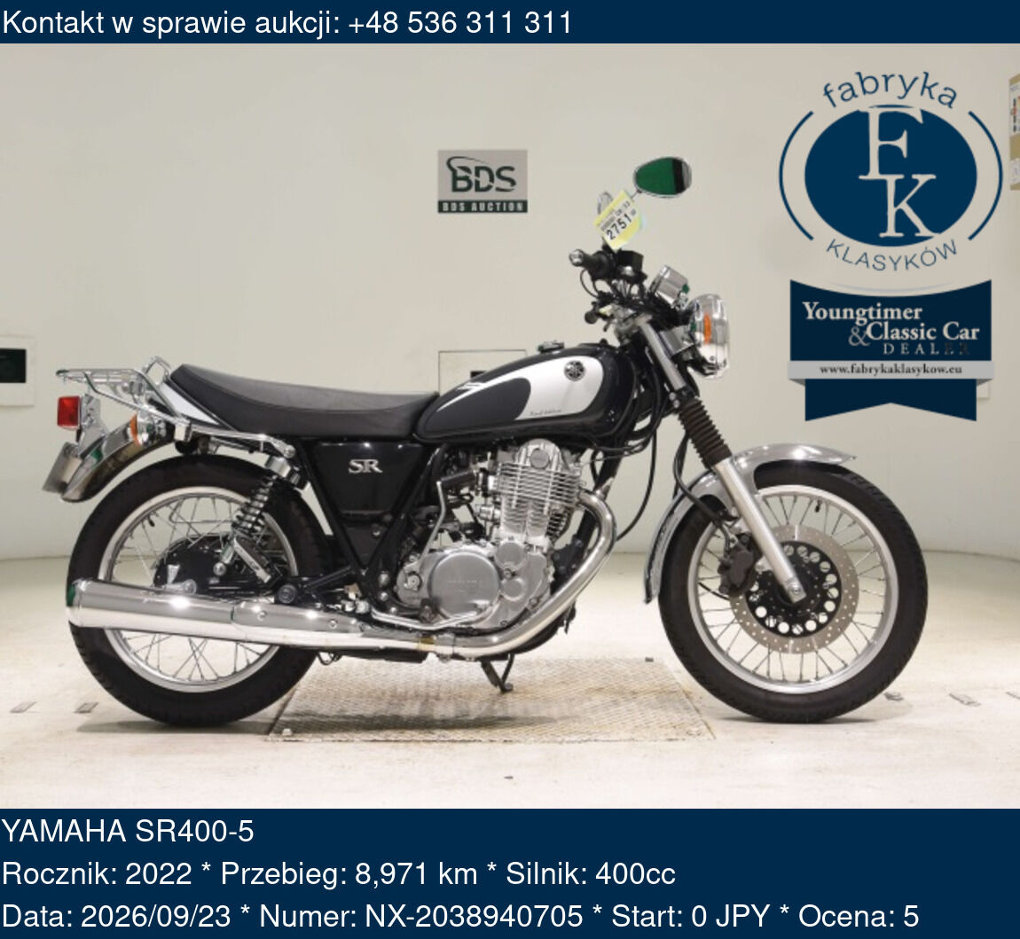 YAMAHA SR400-5 2022 - zdjęcie 2