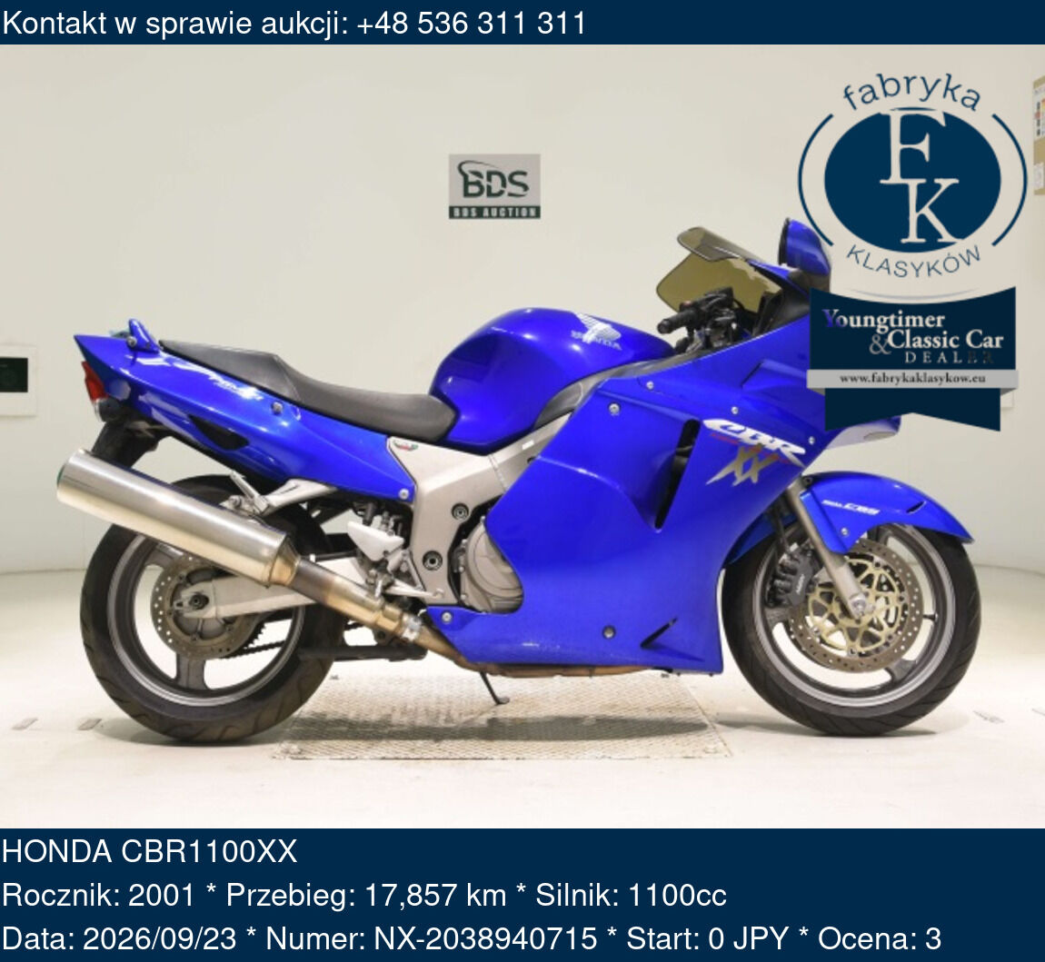 HONDA CBR1100XX 2001 - zdjęcie 2