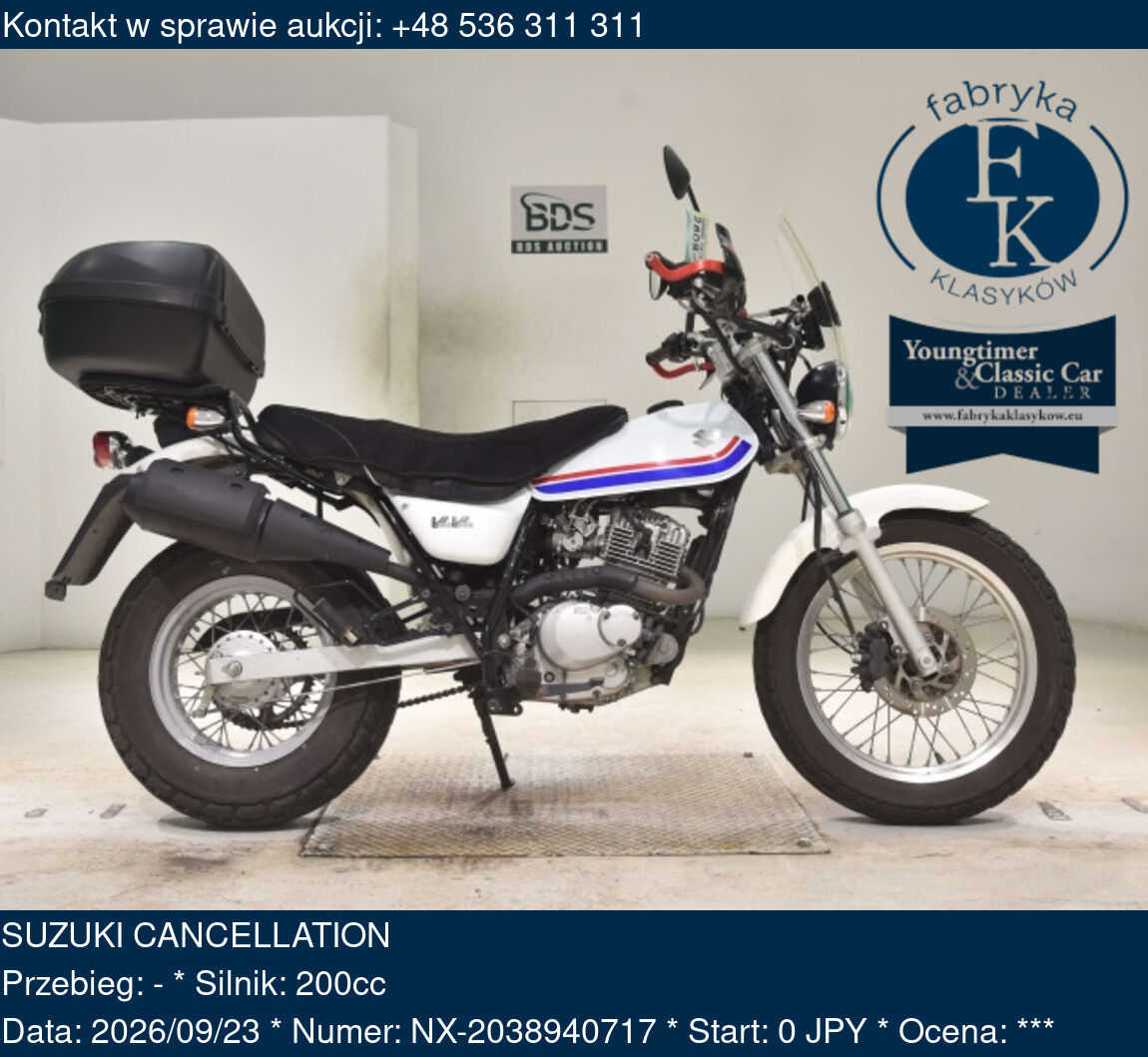 SUZUKI CANCELLATION  - zdjęcie 2