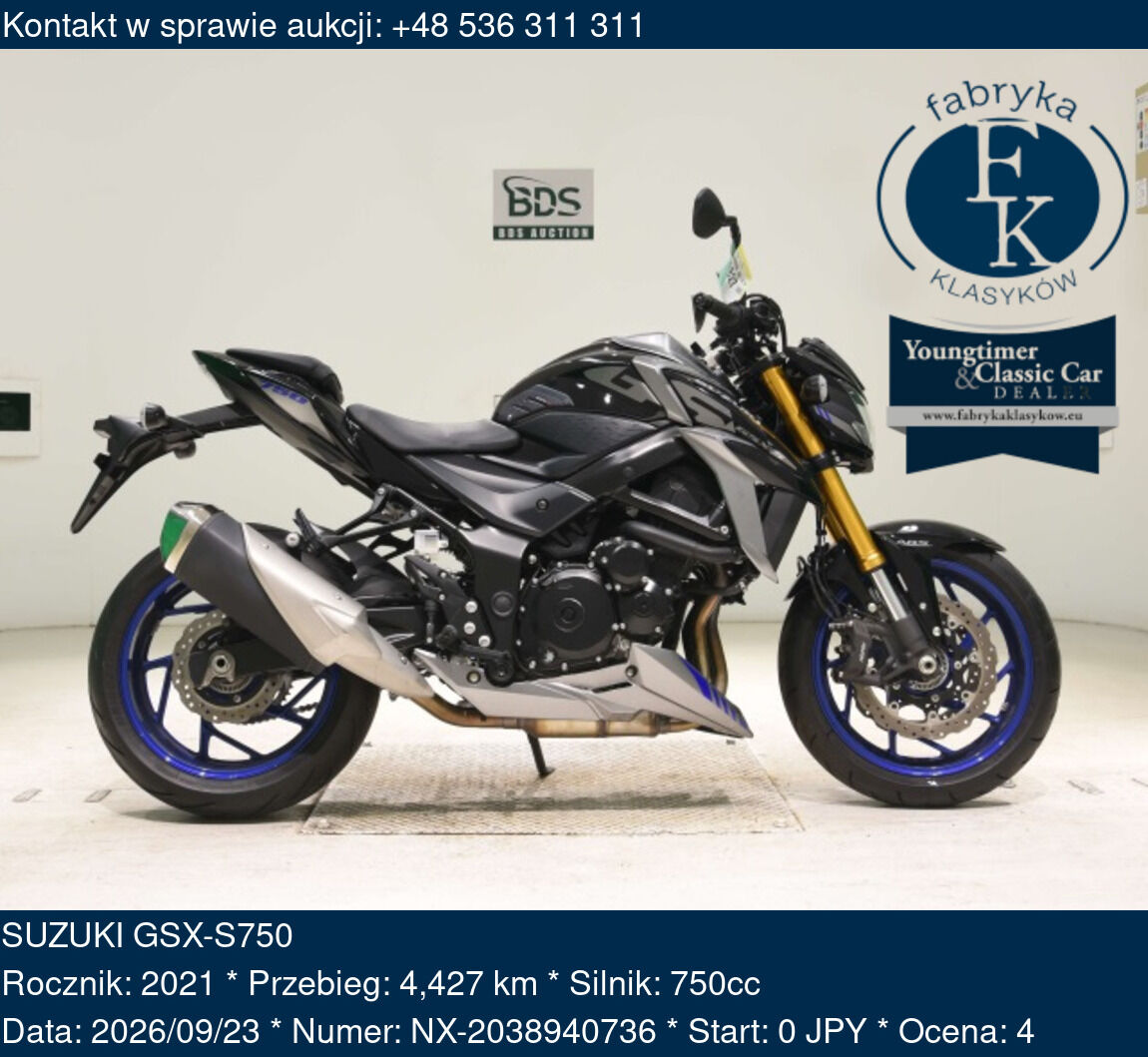SUZUKI GSX-S750 2021 - zdjęcie 2