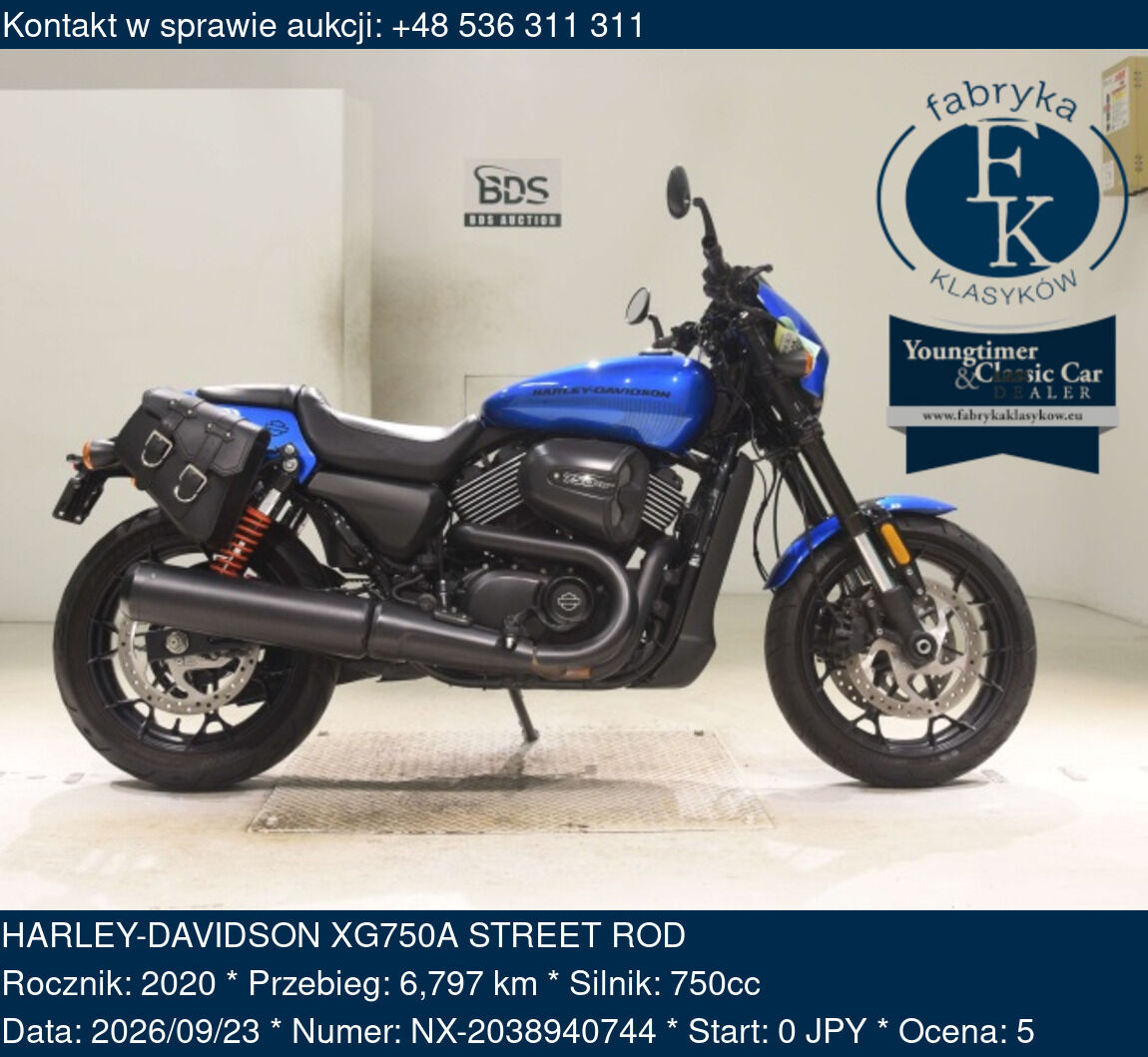 HARLEY-DAVIDSON XG750A STREET ROD 2020 - zdjęcie 2
