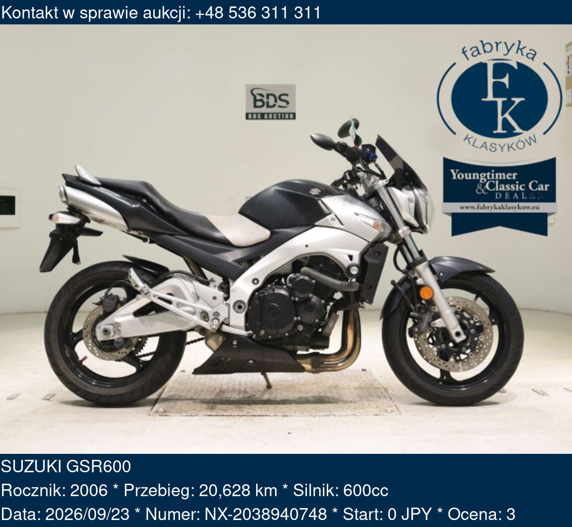 SUZUKI GSR600 2006 - zdjęcie 2