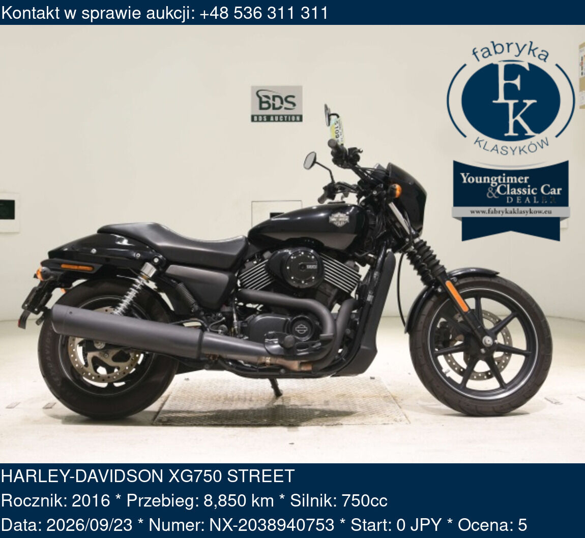 HARLEY-DAVIDSON XG750 STREET 2016 - zdjęcie 2