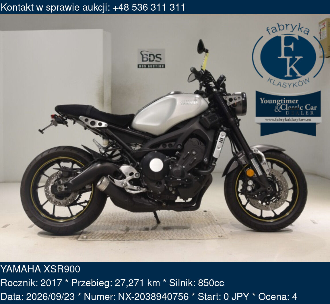 YAMAHA XSR900 2017 - zdjęcie 2