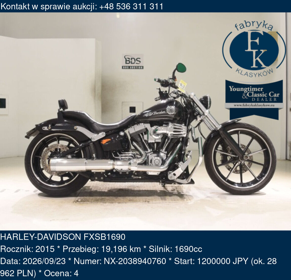 HARLEY-DAVIDSON FXSB1690 2015 - zdjęcie 2