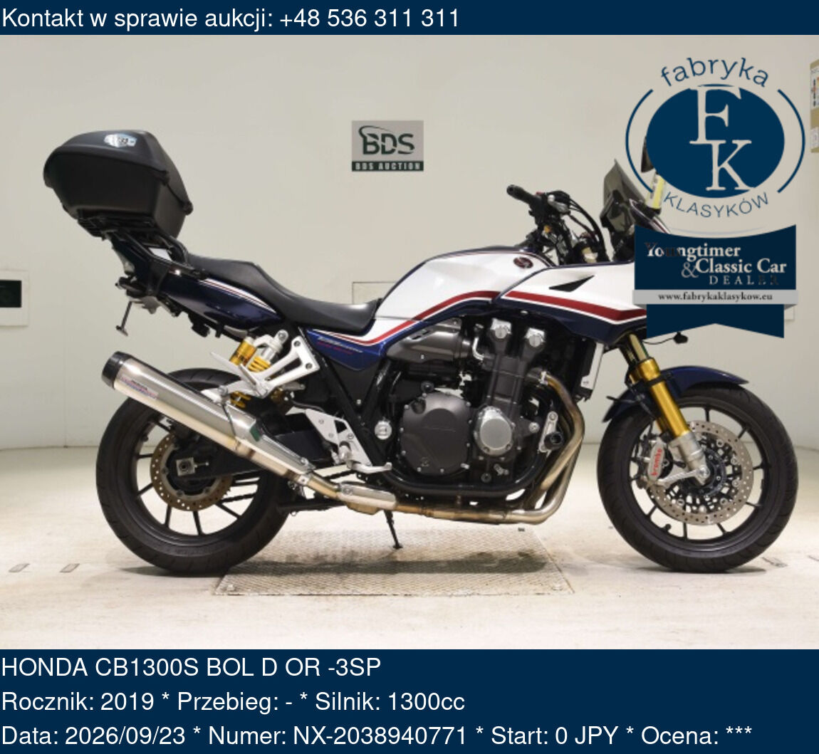 HONDA CB1300S BOL D OR -3SP 2019 - zdjęcie 2