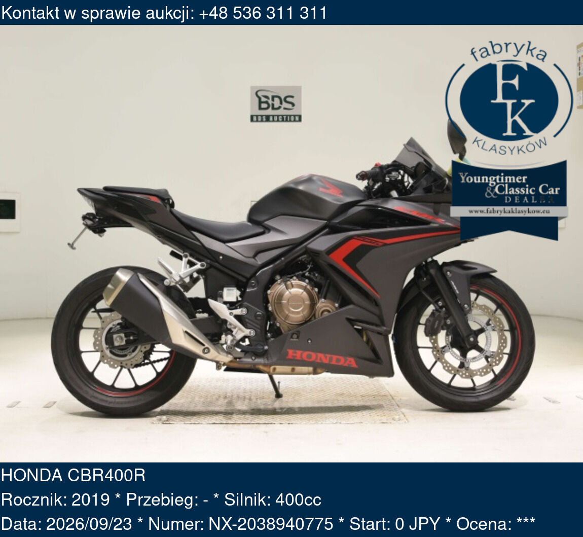 HONDA CBR400R 2019 - zdjęcie 2