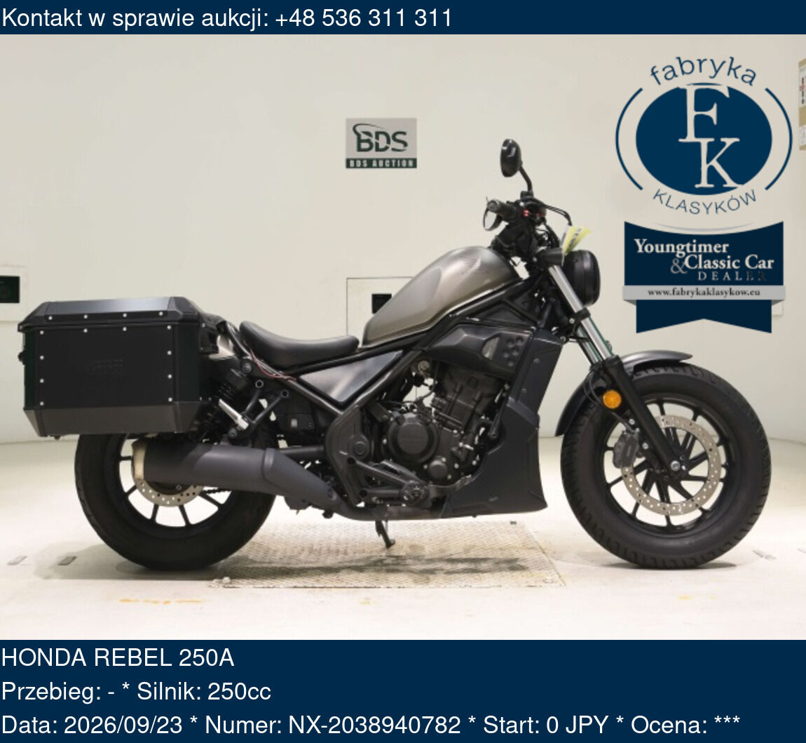 HONDA REBEL 250A  - zdjęcie 2