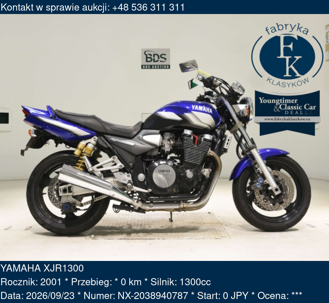 YAMAHA XJR1300 2001 - zdjęcie 2