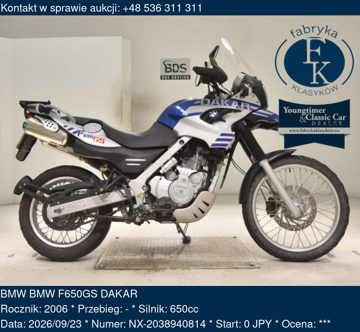 BMW BMW F650GS DAKAR 2006 - zdjęcie 2