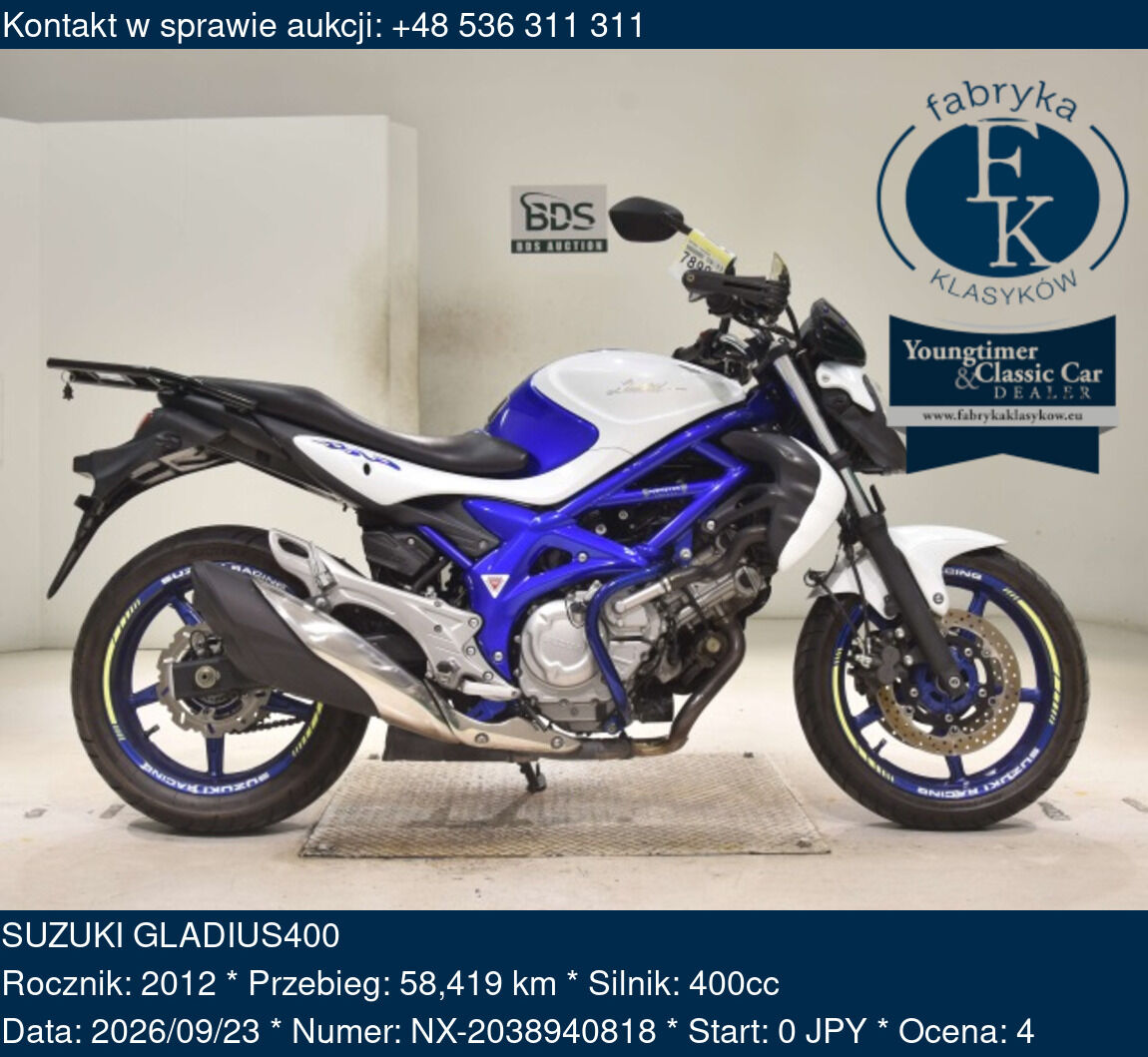 SUZUKI GLADIUS400 2012 - zdjęcie 2