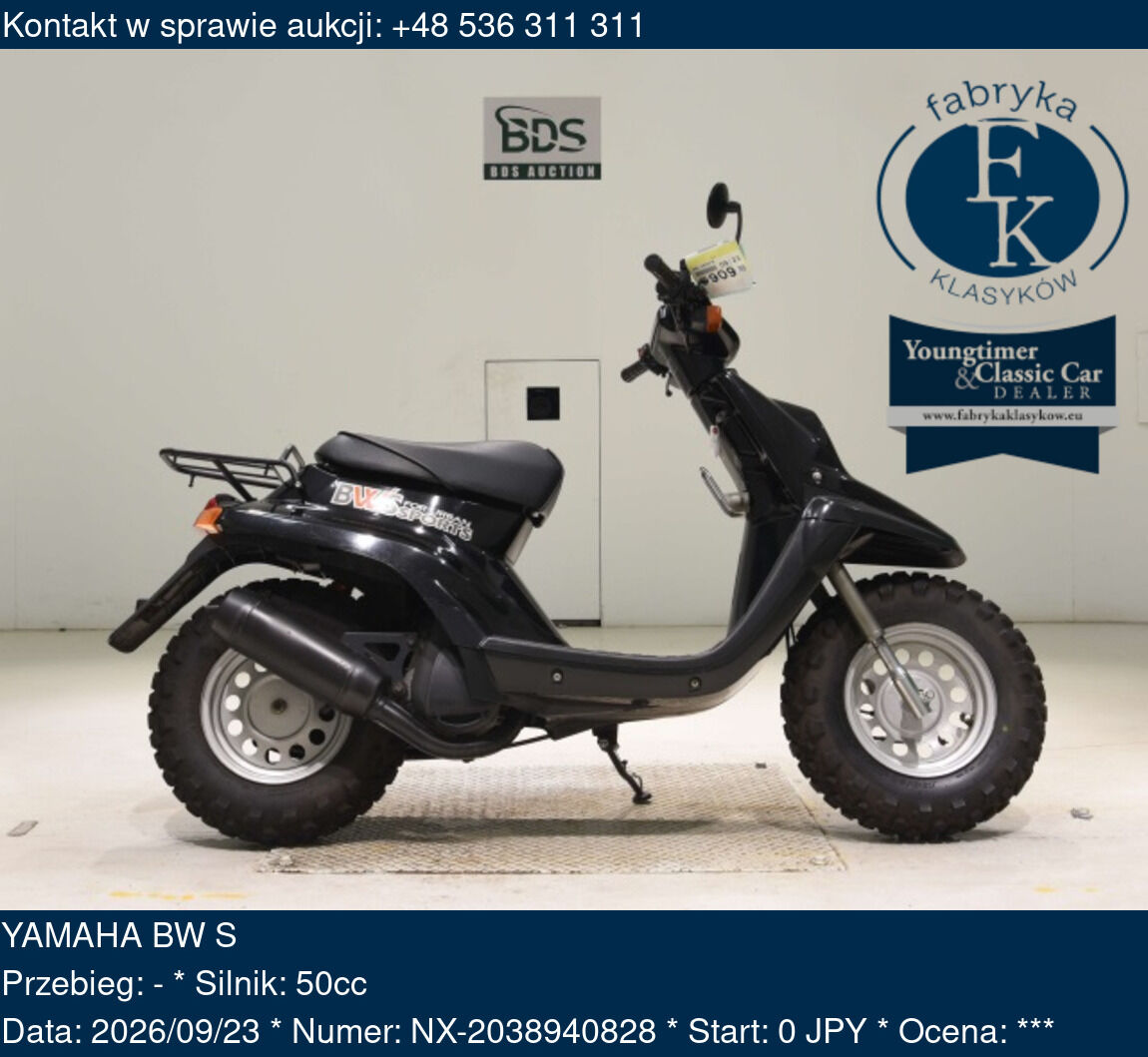 YAMAHA BW S  - zdjęcie 2