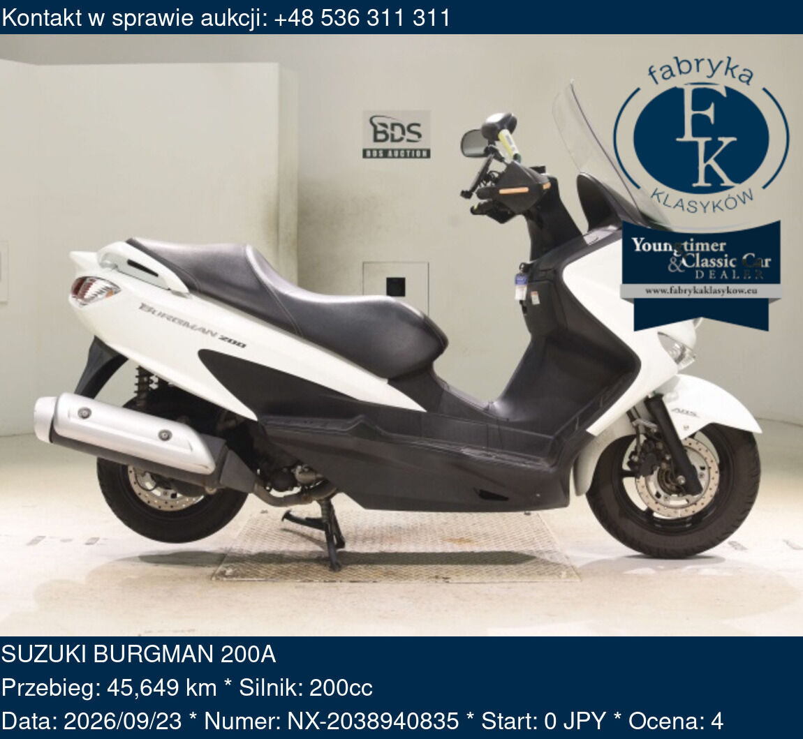 SUZUKI BURGMAN 200A  - zdjęcie 2