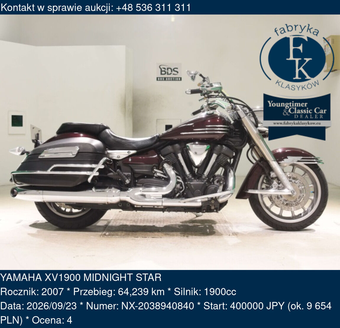 YAMAHA XV1900 MIDNIGHT STAR 2007 - zdjęcie 2