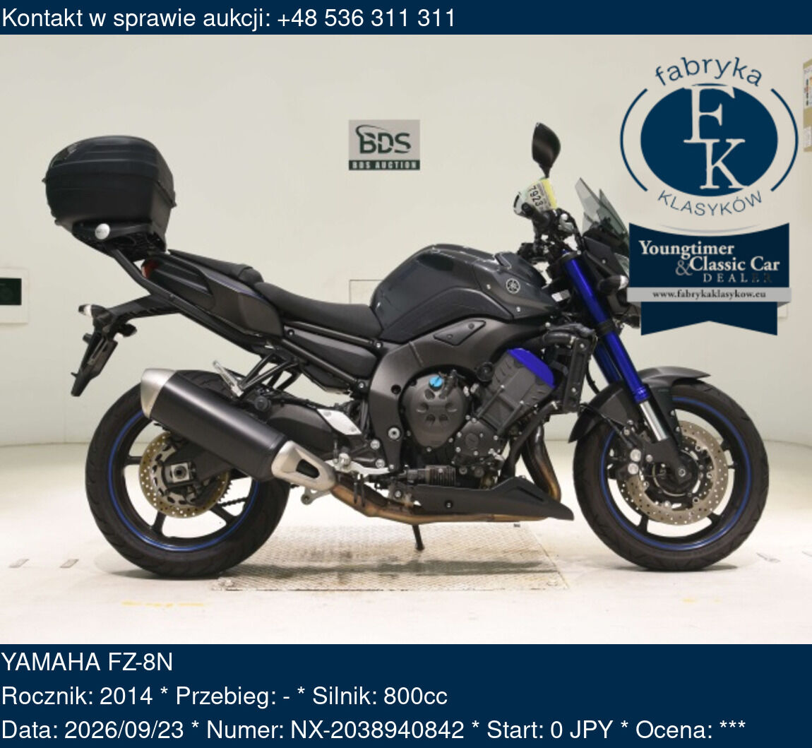 YAMAHA FZ-8N 2014 - zdjęcie 2