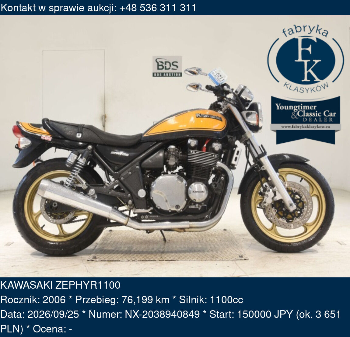 KAWASAKI ZEPHYR1100 2006 - zdjęcie 2