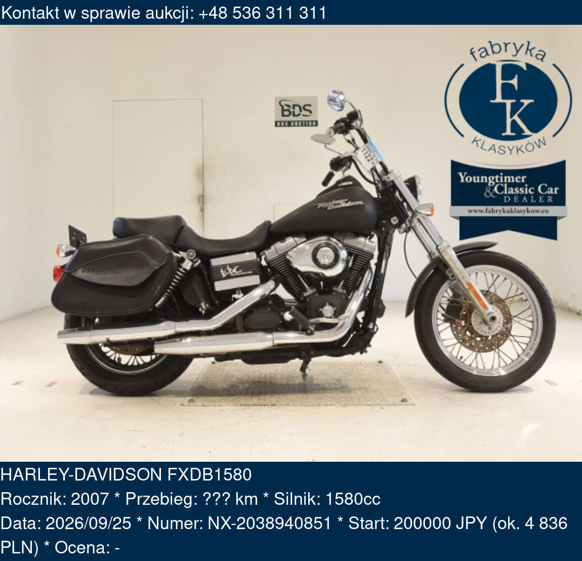HARLEY-DAVIDSON FXDB1580 2007 - zdjęcie 2