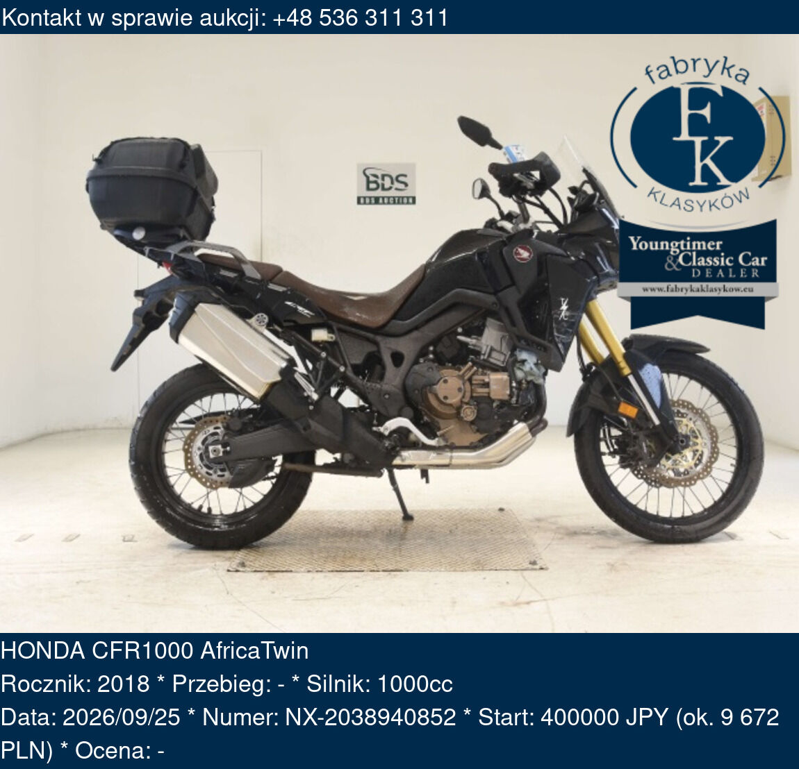 HONDA CFR1000 AfricaTwin 2018 - zdjęcie 2