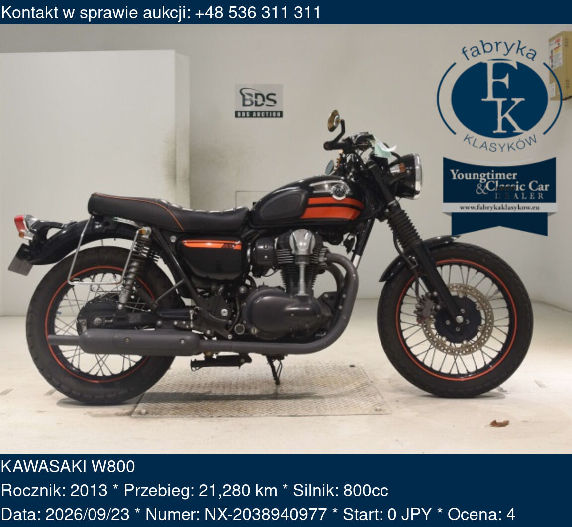 KAWASAKI W800 2013 - zdjęcie 2