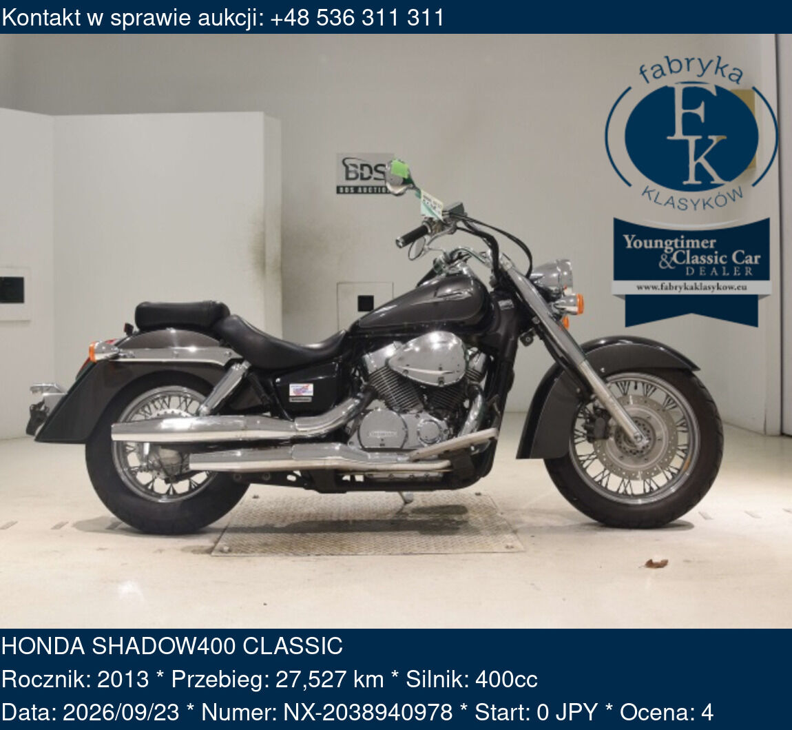 HONDA SHADOW400 CLASSIC 2013 - zdjęcie 2