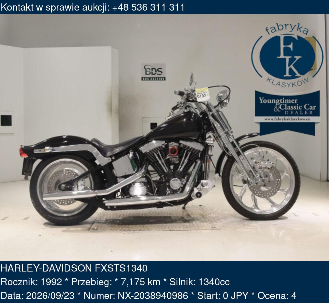 HARLEY-DAVIDSON FXSTS1340 1992 - zdjęcie 2