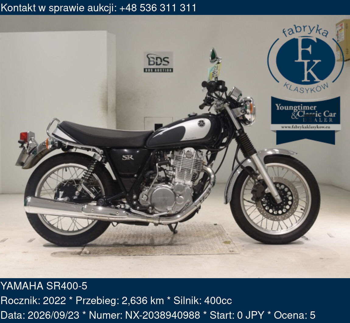 YAMAHA SR400-5 2022 - zdjęcie 2