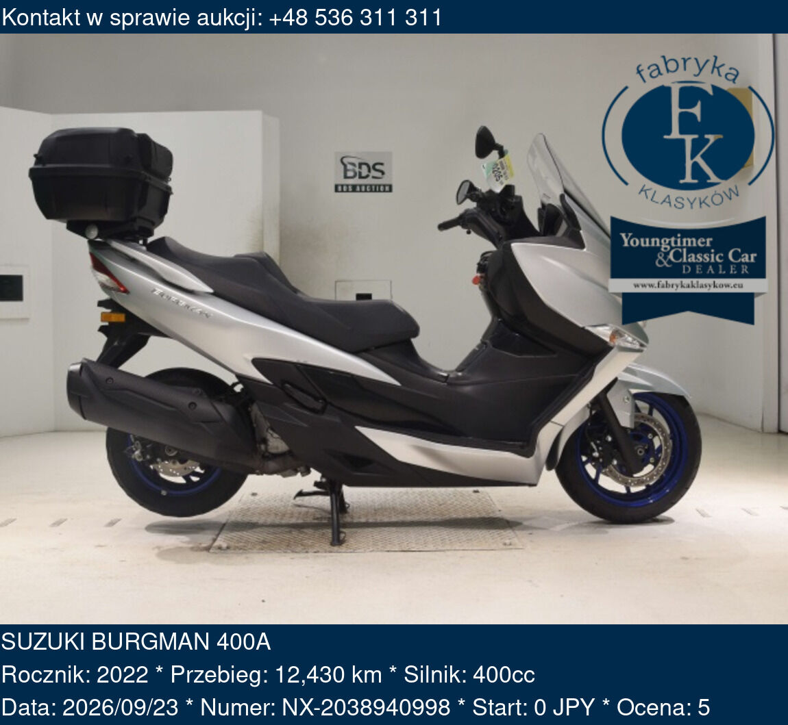 SUZUKI BURGMAN 400A 2022 - zdjęcie 2