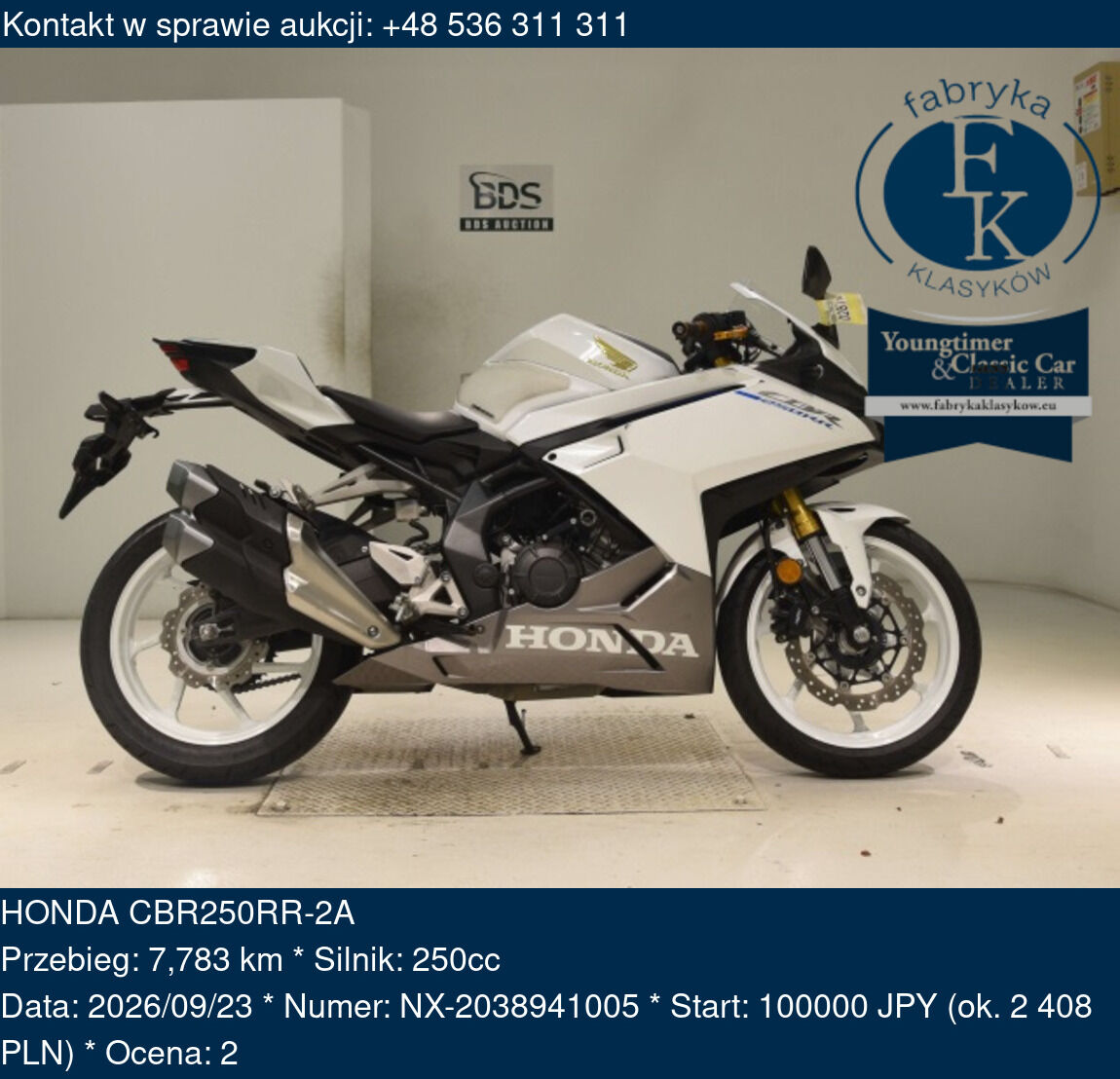 HONDA CBR250RR-2A  - zdjęcie 2