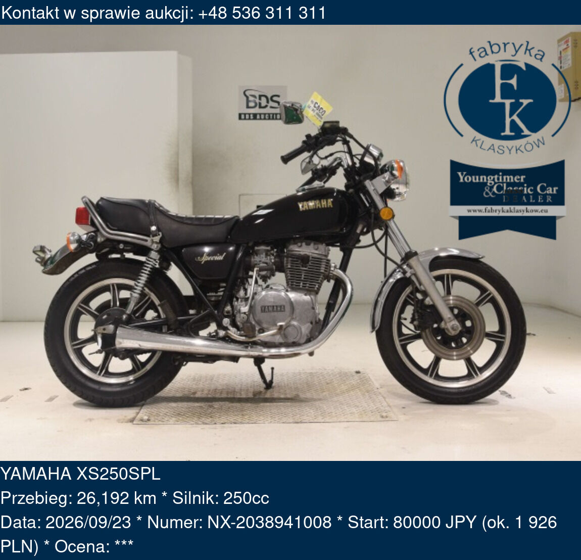 YAMAHA XS250SPL  - zdjęcie 2