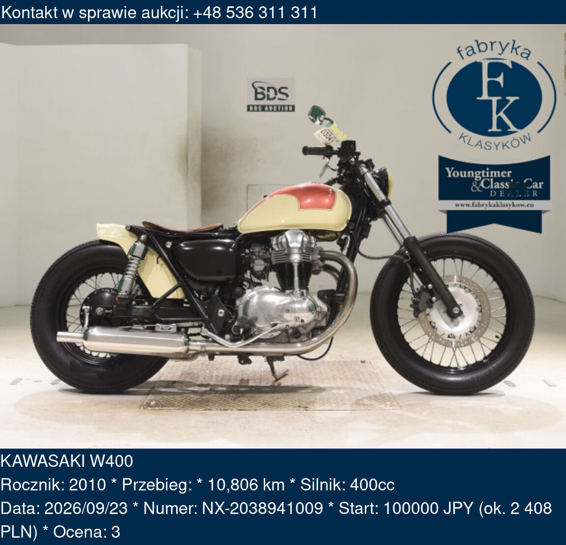 KAWASAKI W400 2010 - zdjęcie 2