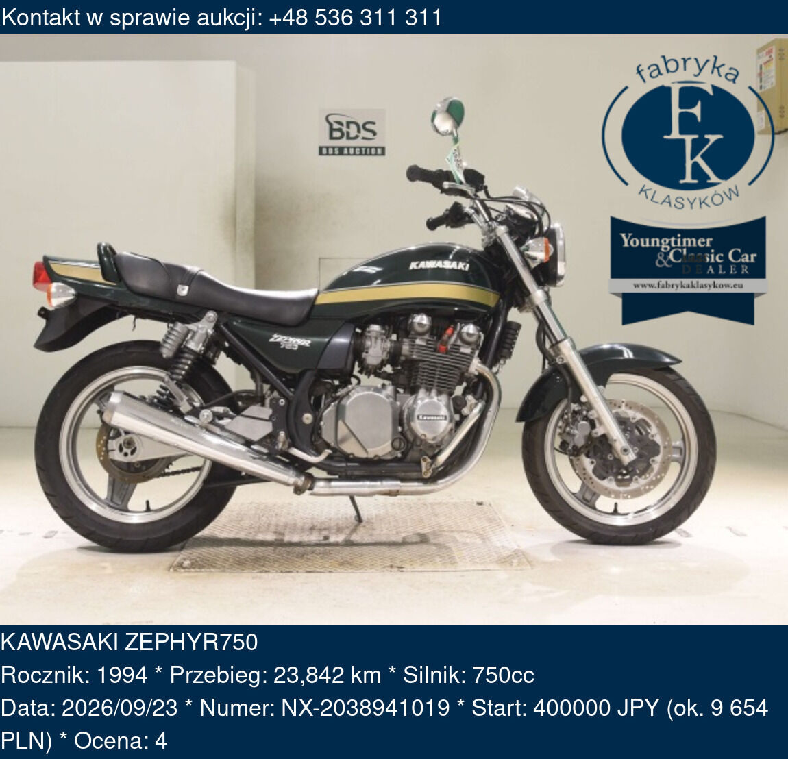 KAWASAKI ZEPHYR750 1994 - zdjęcie 2