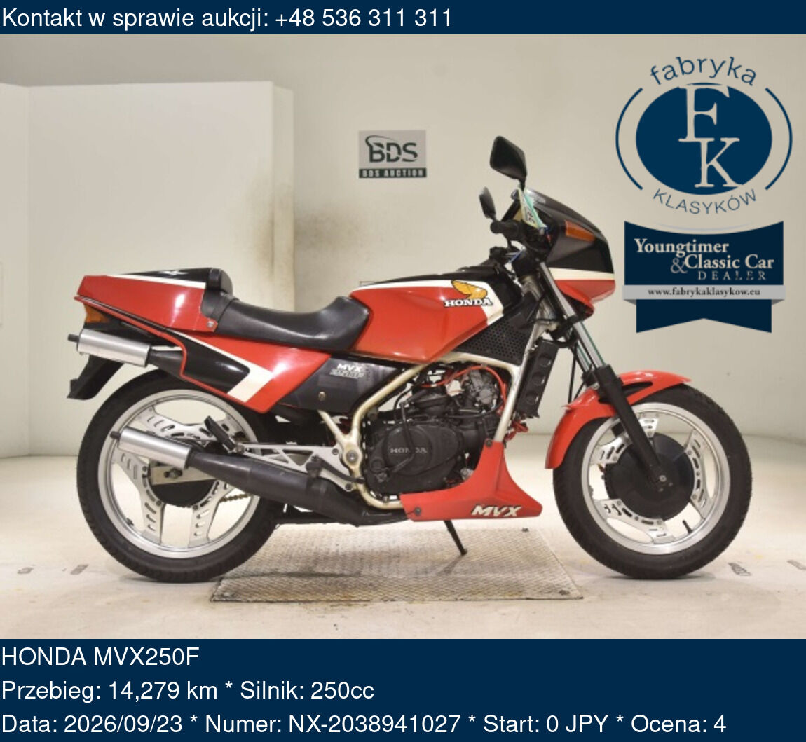 HONDA MVX250F  - zdjęcie 2