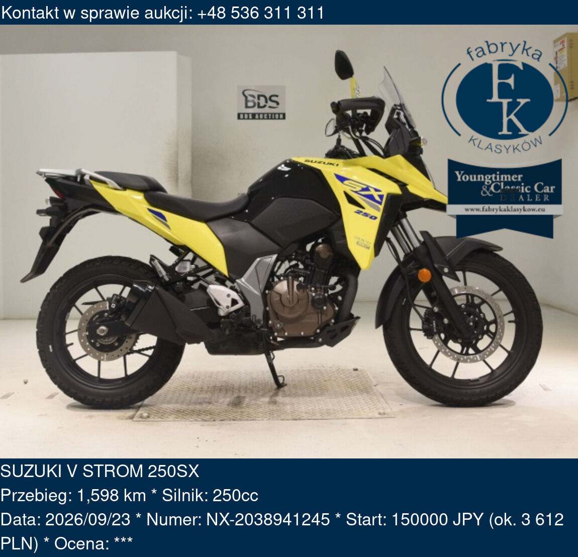SUZUKI V STROM 250SX  - zdjęcie 2