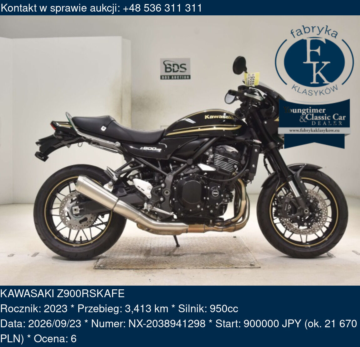 KAWASAKI Z900RSKAFE 2023 - zdjęcie 2