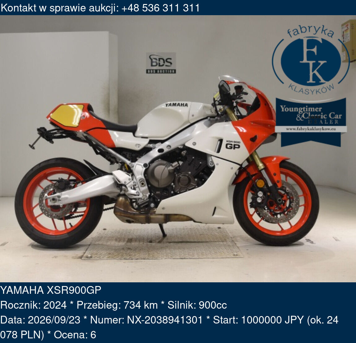 YAMAHA XSR900GP 2024 - zdjęcie 2