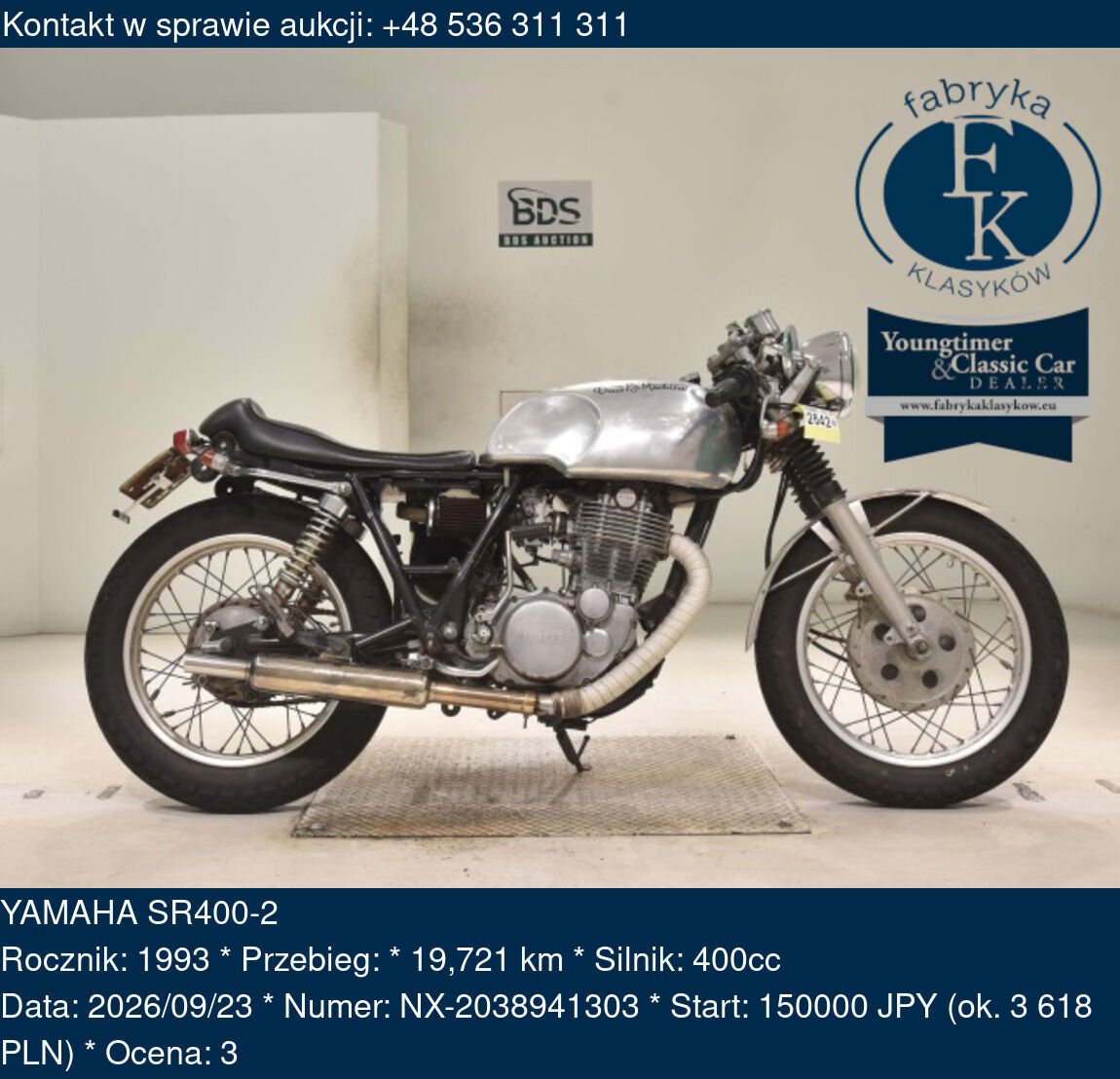 YAMAHA SR400-2 1993 - zdjęcie 2