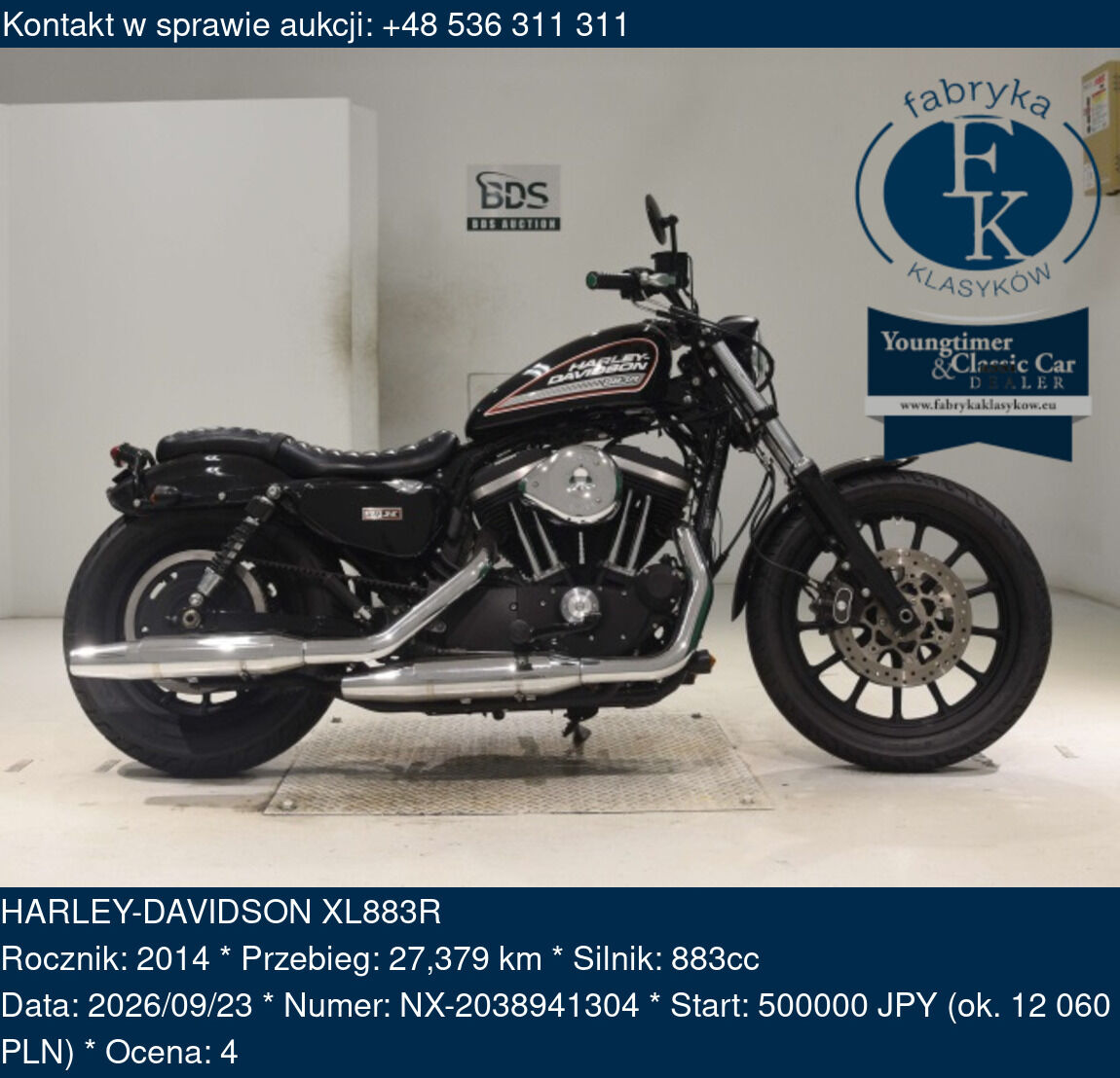 HARLEY-DAVIDSON XL883R 2014 - zdjęcie 2