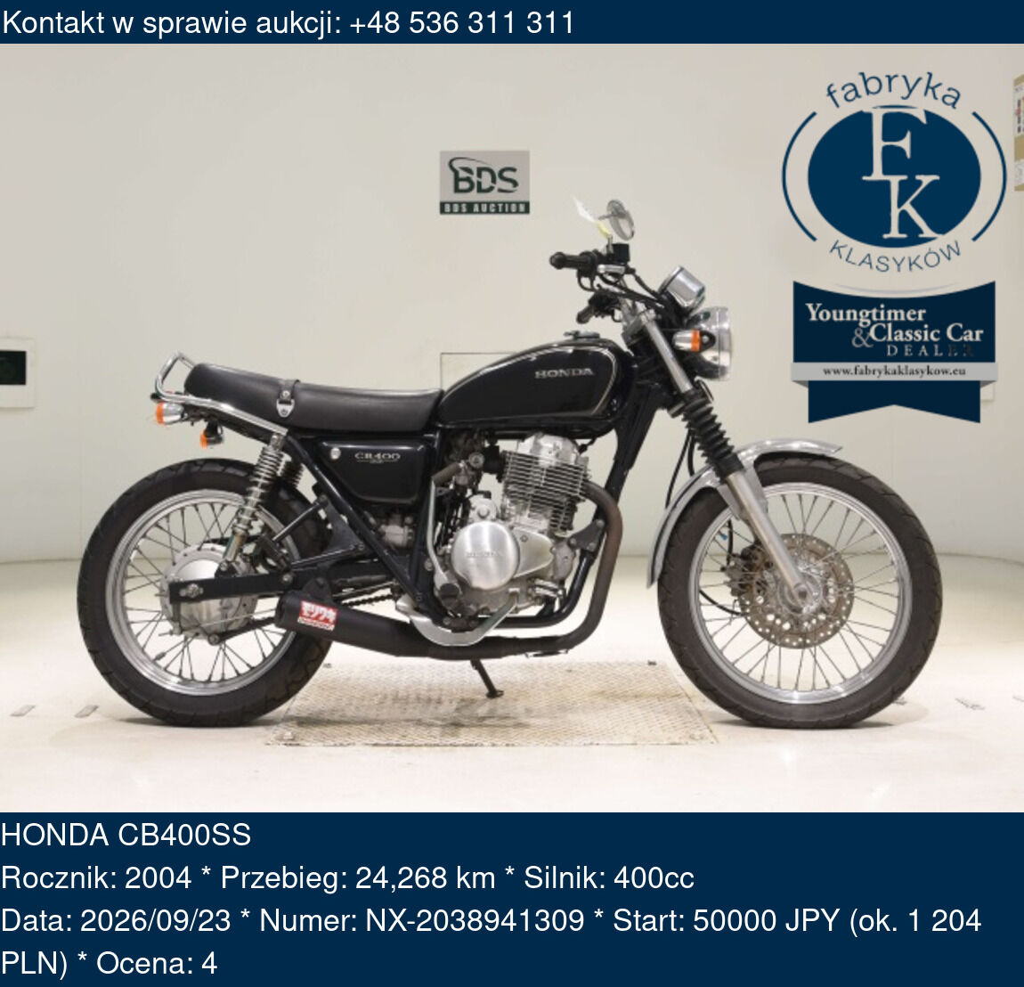 HONDA CB400SS 2004 - zdjęcie 2