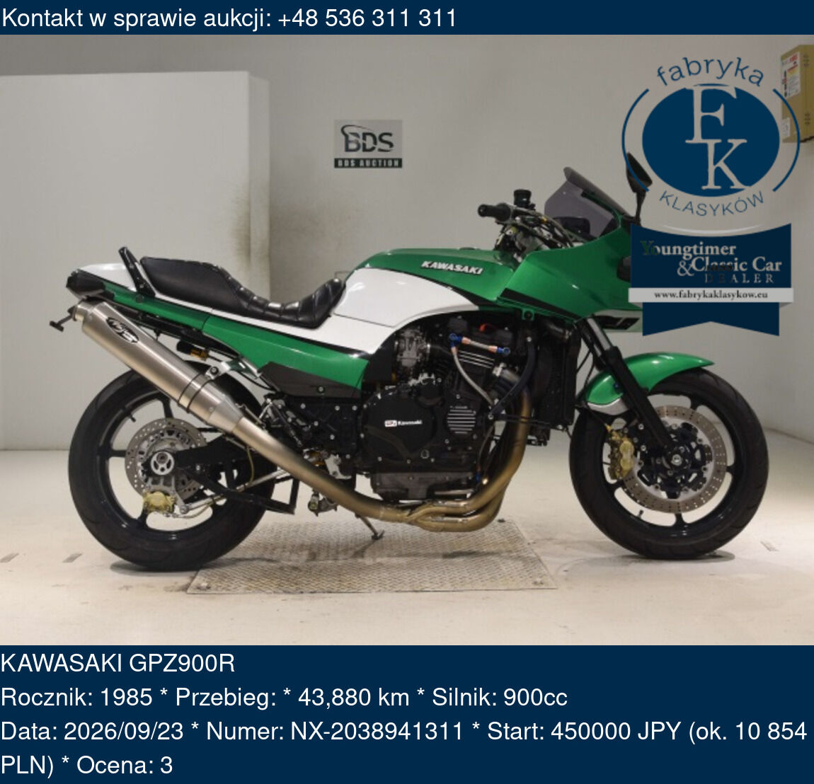 KAWASAKI GPZ900R 1985 - zdjęcie 2