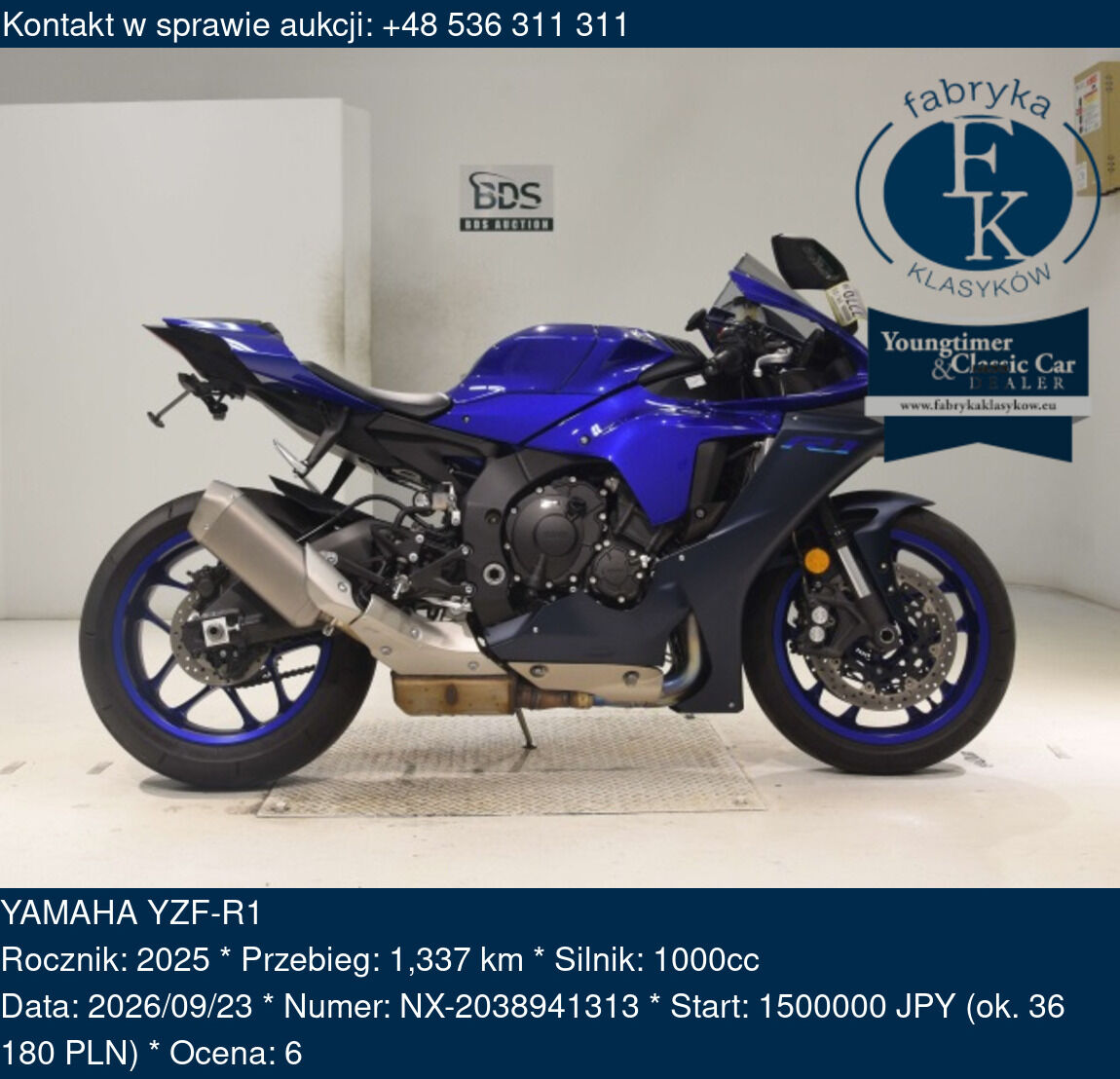 YAMAHA YZF-R1 2025 - zdjęcie 2