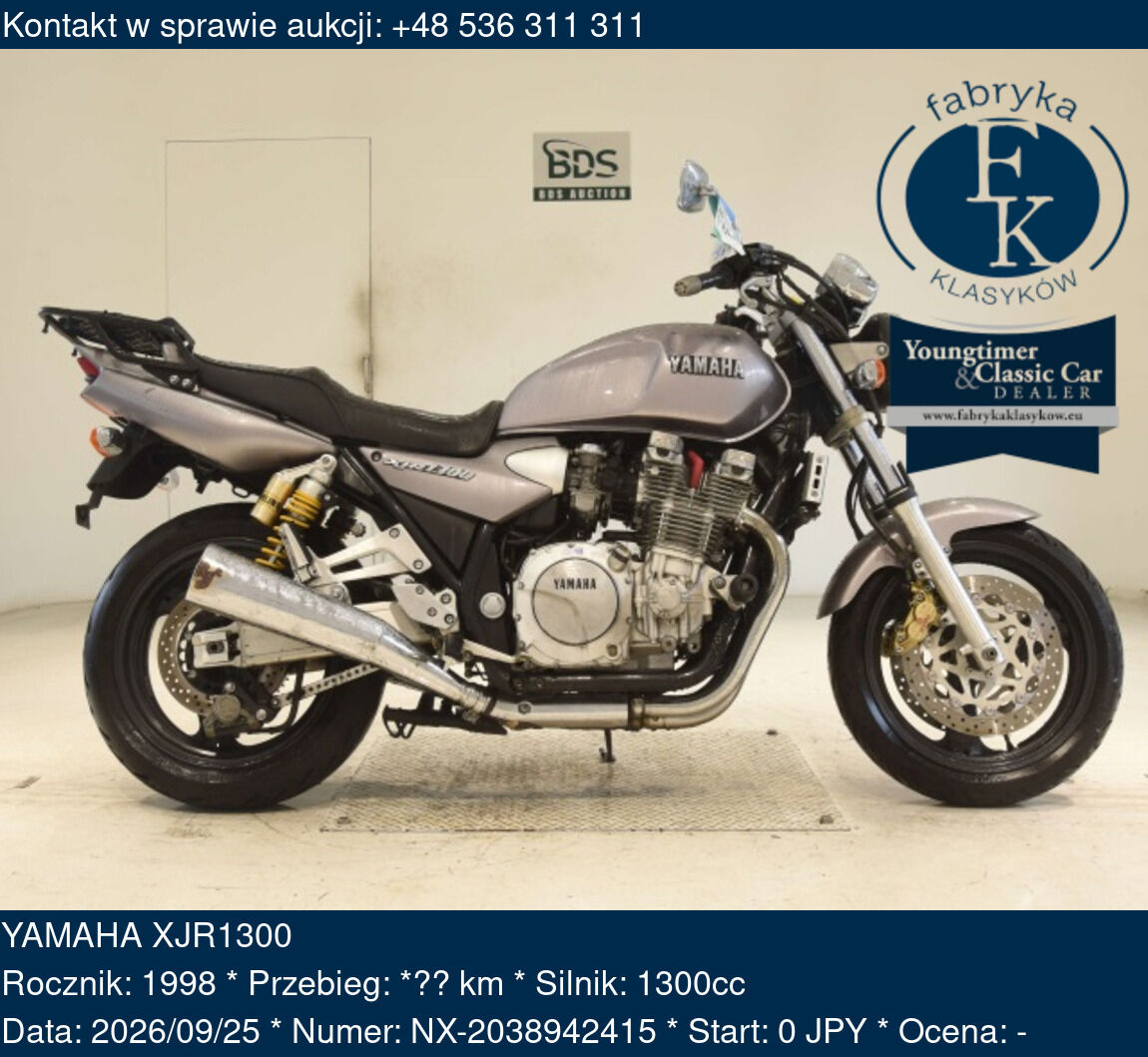 YAMAHA XJR1300 1998 - zdjęcie 2