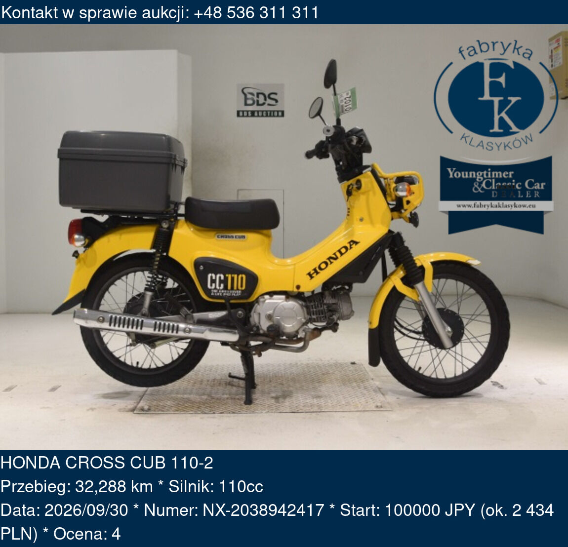 HONDA CROSS CUB 110-2  - zdjęcie 2