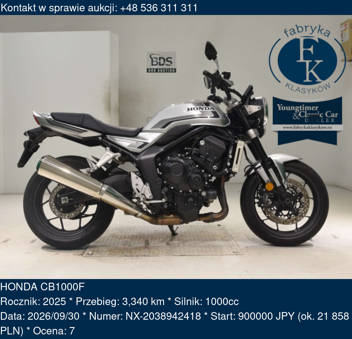 HONDA CB1000F 2025 - zdjęcie 2