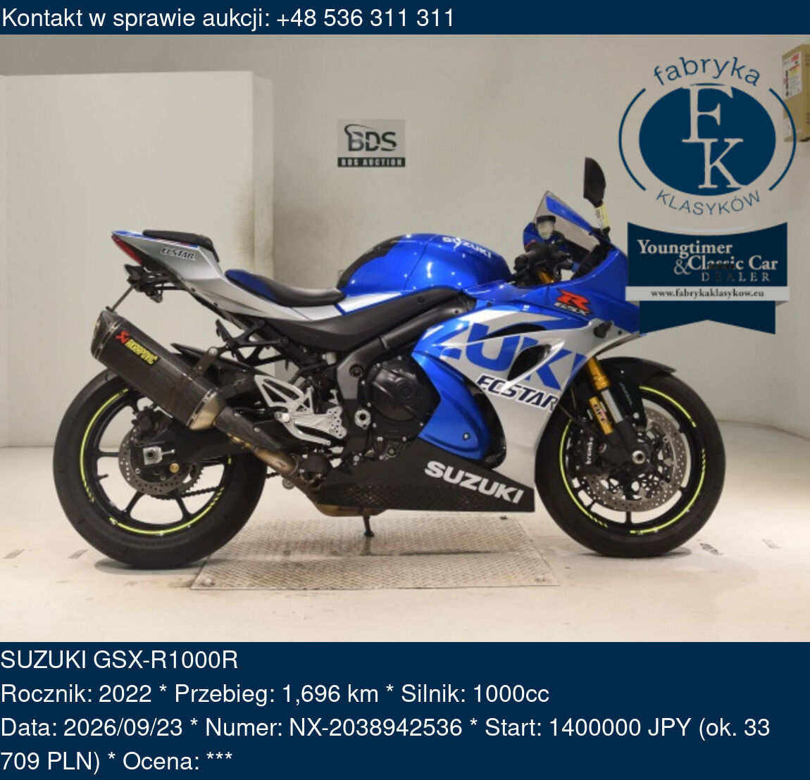 SUZUKI GSX-R1000R 2022 - zdjęcie 2