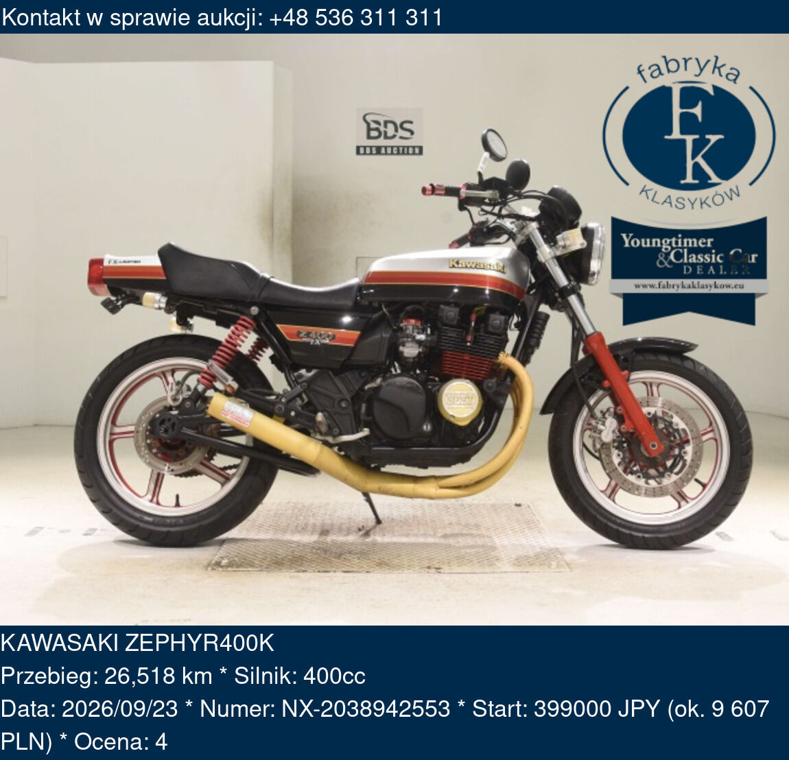 KAWASAKI ZEPHYR400K  - zdjęcie 2