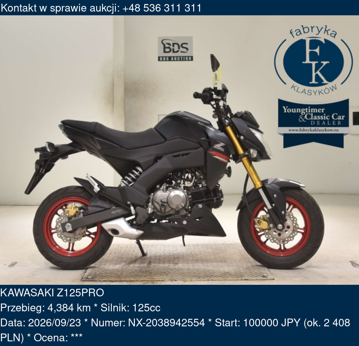 KAWASAKI Z125PRO  - zdjęcie 2