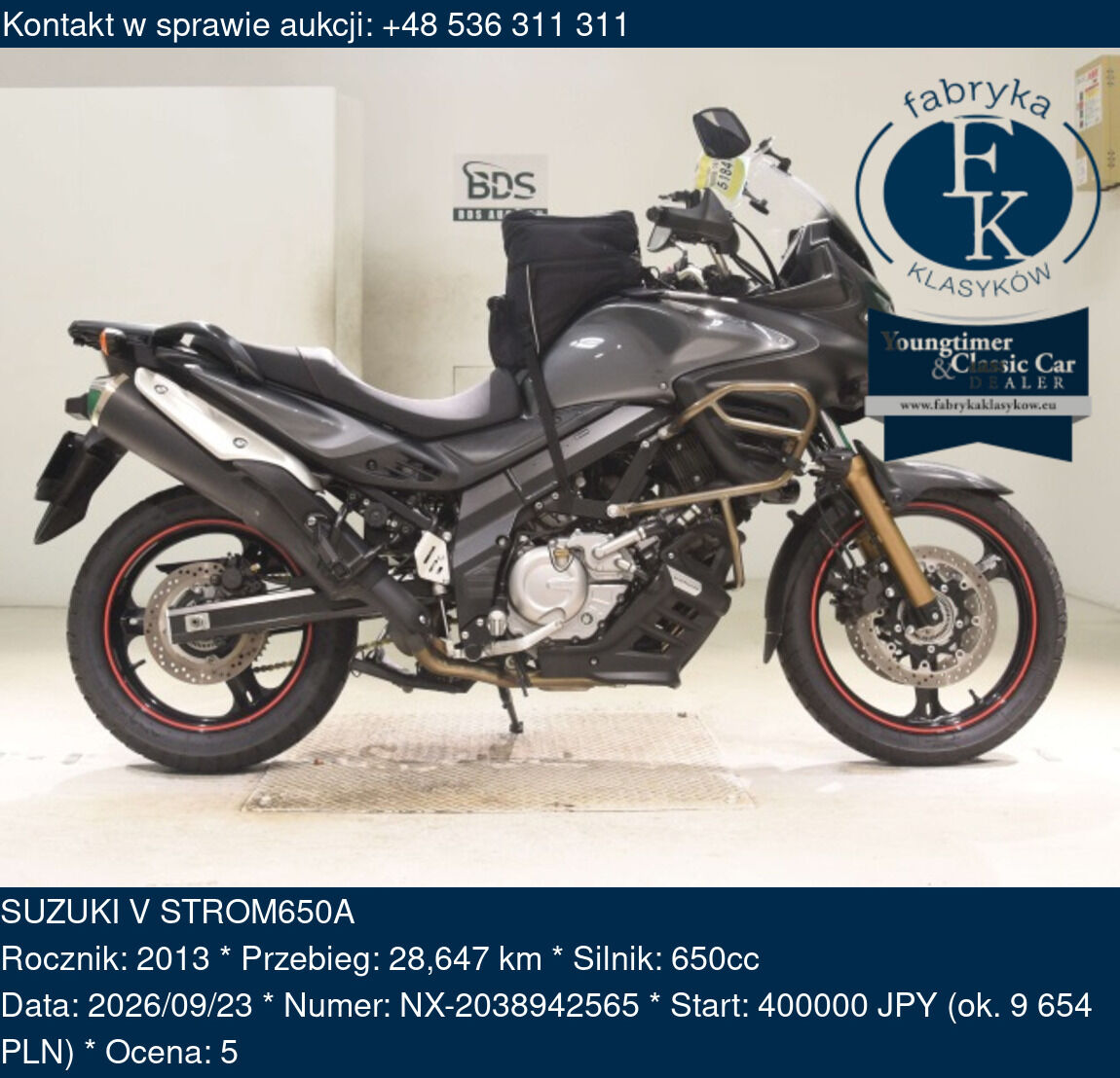 SUZUKI V STROM650A 2013 - zdjęcie 2