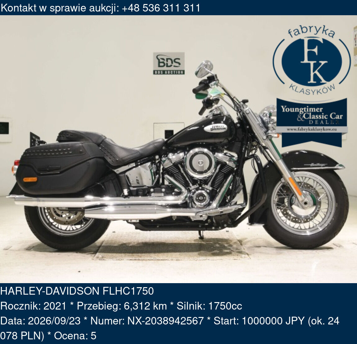 HARLEY-DAVIDSON FLHC1750 2021 - zdjęcie 2